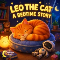 Leo the Cat and the Little Robot Bedtime Story