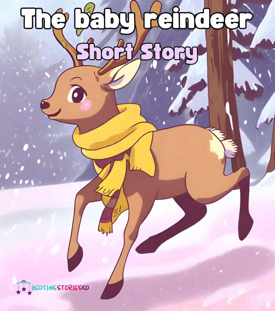 The baby reindeer