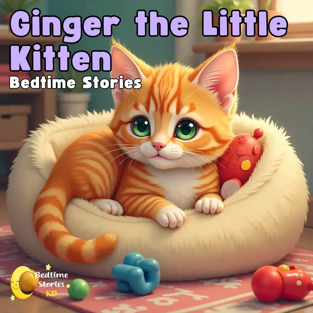 Audio-Bedtime-Stories-Ginger-the-Little-Kitten-3-minute-short-stories
