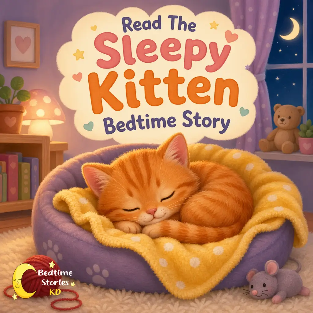 Kitten Bedtime Story Ginger the Sleepy Little Kitten