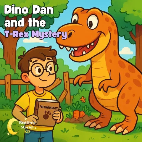 Audio-Bedtime-Stories-Dino-Dan-and-the-t-rex-shortstory-for-kids-free