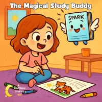 Audio-Bedtime-Stories-for-Kids-The-Magical-Study-Buddy-short-story-about-homework