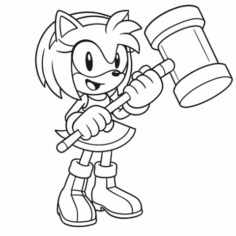 Amy-Rose-coloring-page-for-kids-free