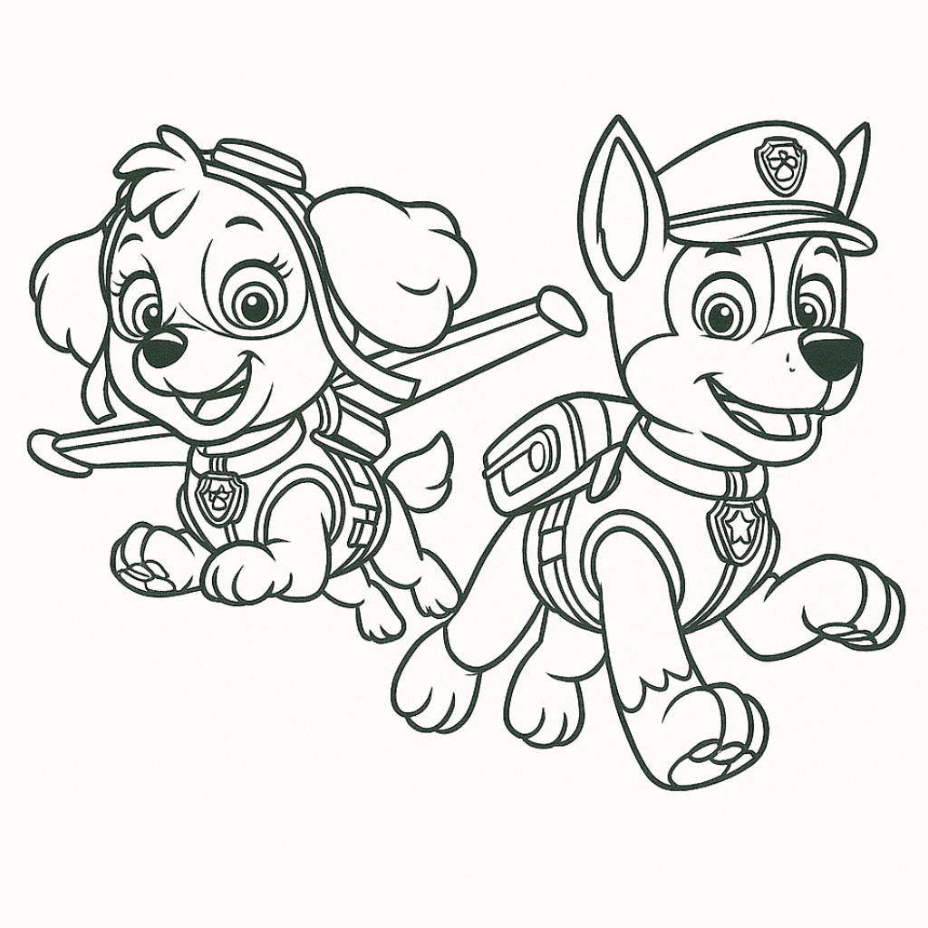 Chase-and-Skye-coloring-page-for-kids