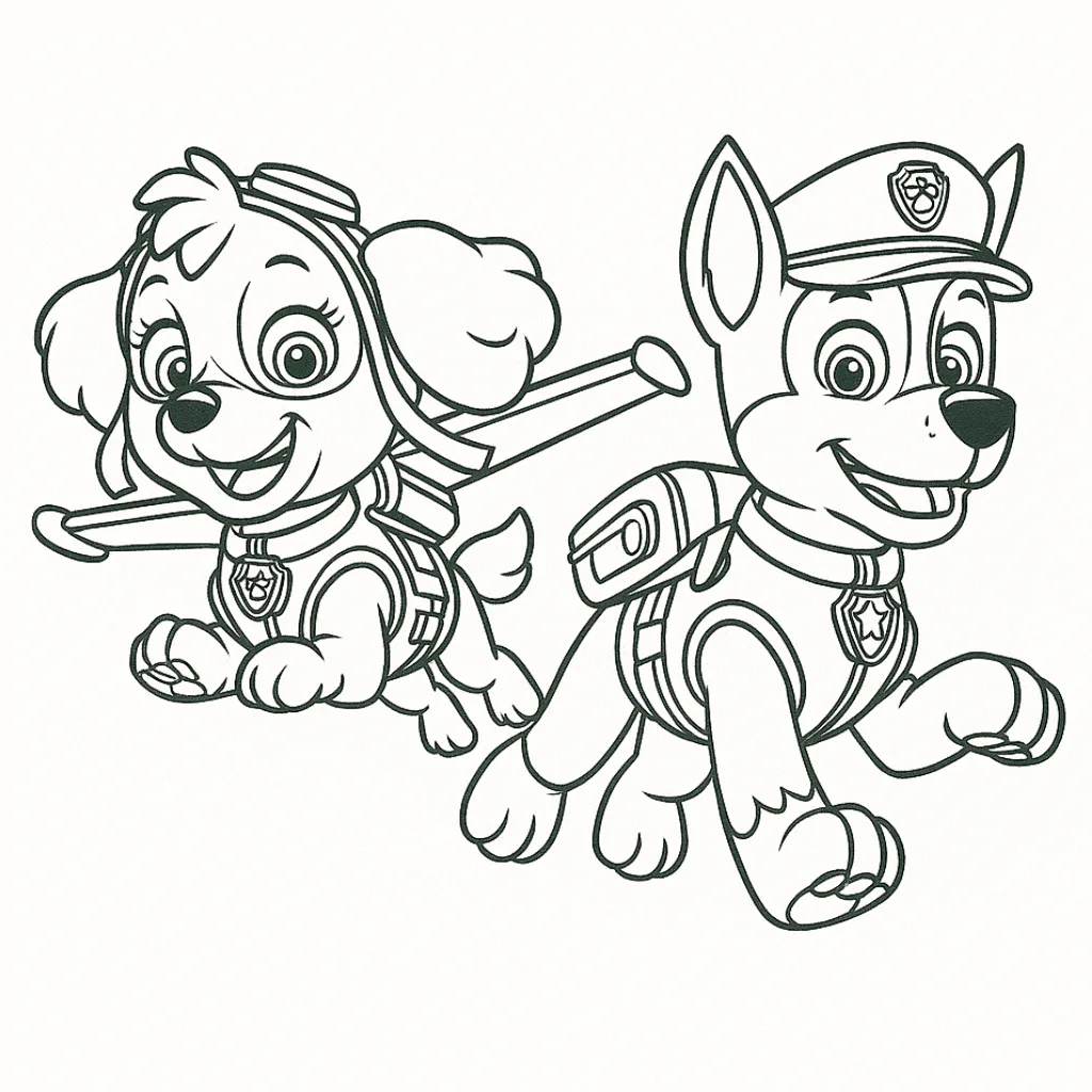 Chase-and-Skye-coloring-page-for-kids