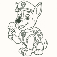 Chase-eating-ice-cream-coloring-page-for-kids