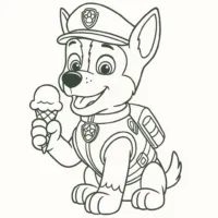Chase-eating-ice-cream-coloring-page-for-kids