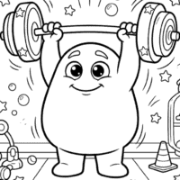 Gumdrop squishy coloring page