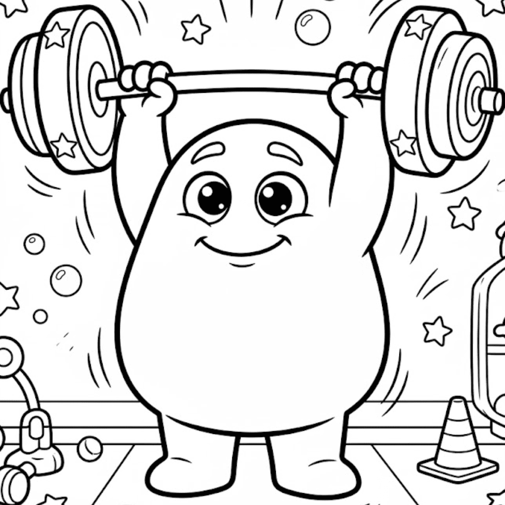 Gumdrop squishy coloring page