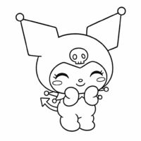 Kuromi-Coloring-Pages-For-Kids