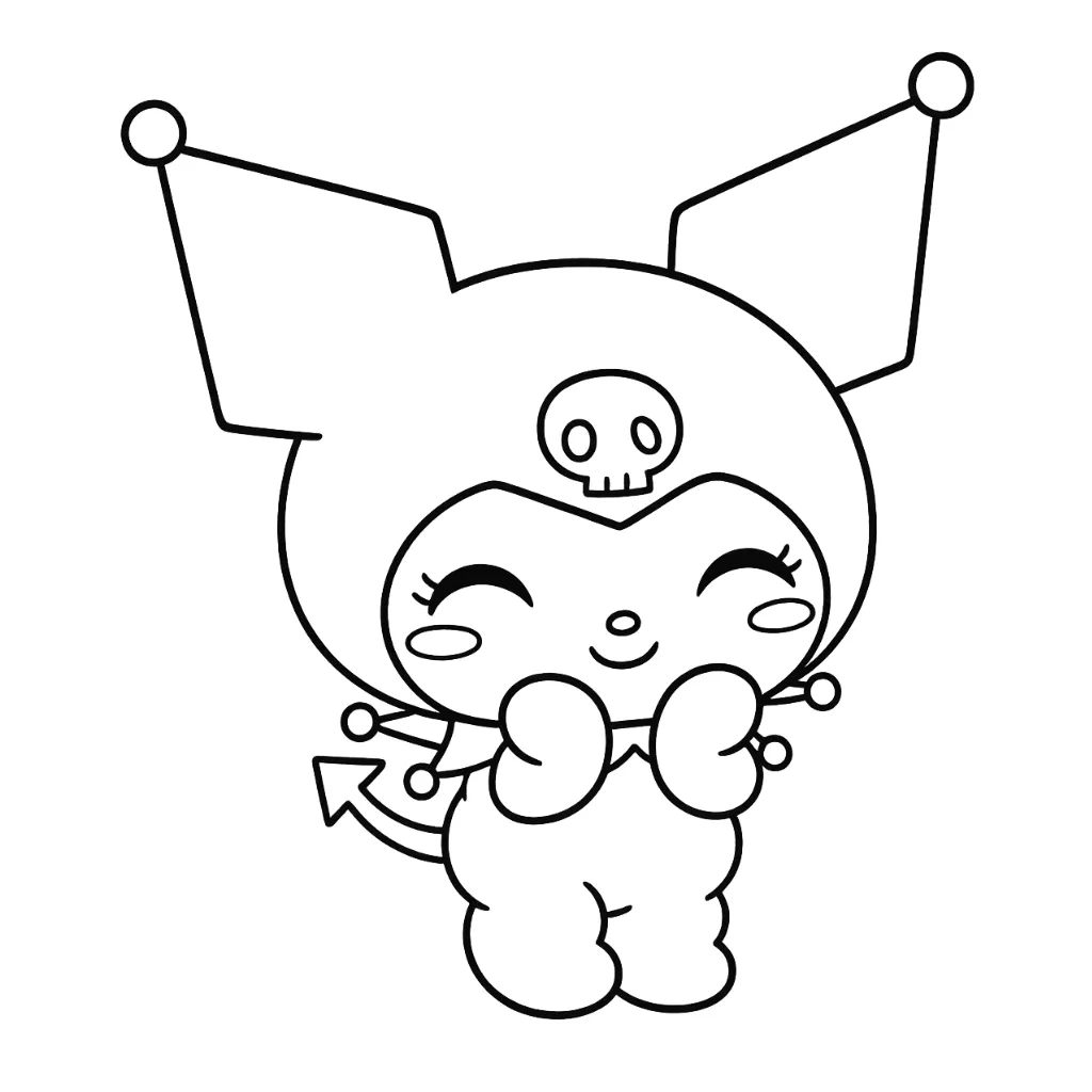 Kuromi-Coloring-Pages-For-Kids
