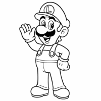 Luigi-coloring-page-for-kids-free
