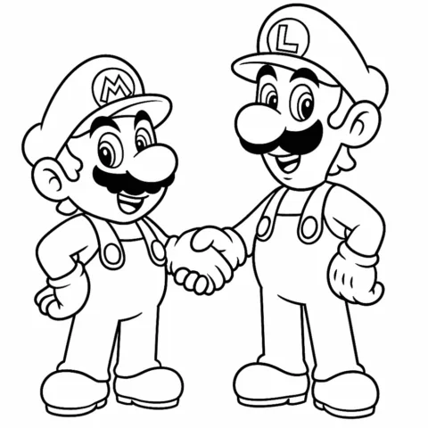 Mario-and-Luigi-coloring-page-for-kids