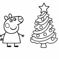 Peppa-Pig-Christmas-Coloring-Pages