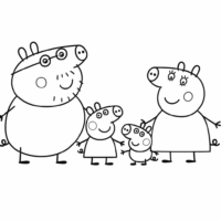 Peppa-Pig-and-Family-Coloring-Pages