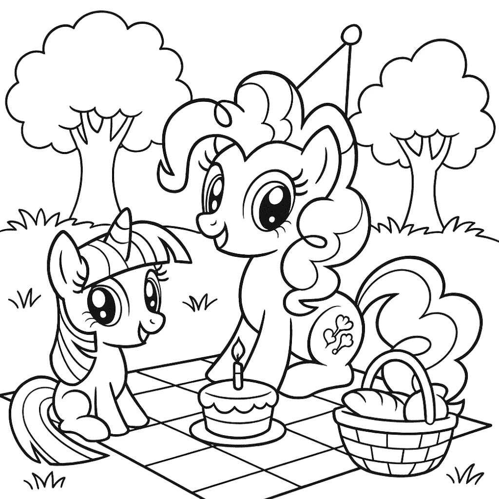 Pinkie-Pie-Picnic-Day-coloring-page-for-kids
