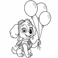 Skye-with-balloons-coloring-page-for-kids-free