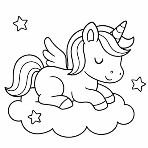 Sleeping-Unicorn-coloring-page-for-kids