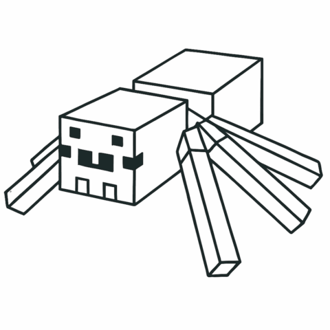 Spider-Minecraft-coloring-page-for-kids