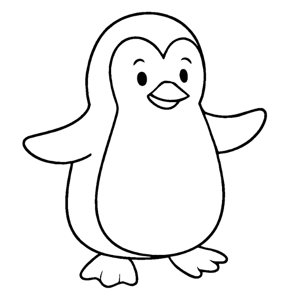 The-Penguin-coloring-pages-for-kids