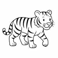 Tiger-walking-coloring-pages-for-kids