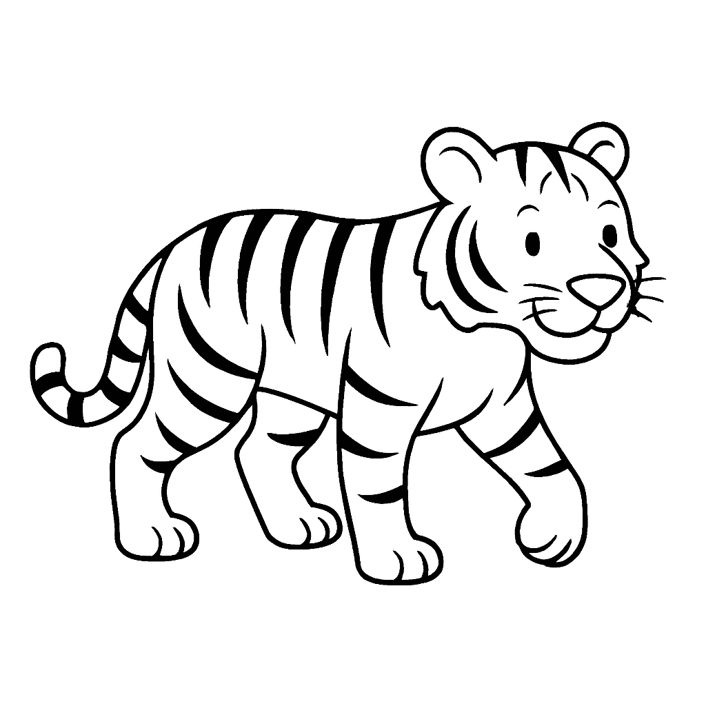 Tiger-walking-coloring-pages-for-kids