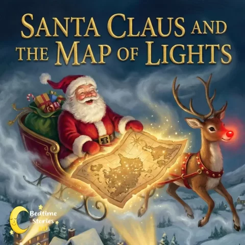Bedtime-Stories-for-Kids-Santa-Claus-and-the-Map-of-Lights-short-story