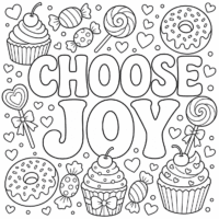 Choose Joy Coloring Page
