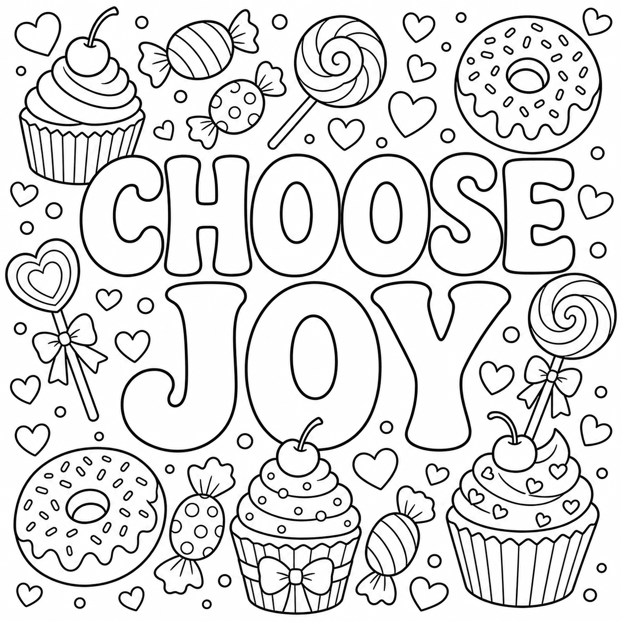 Choose Joy Coloring Page