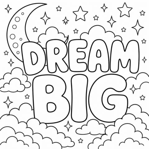 Dream-big-inspirational-Coloring-Pages