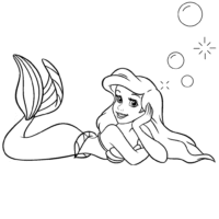 Free Ariel The Little Mermaid Coloring Page