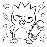 Free Bad Badtz Maru Coloring Page