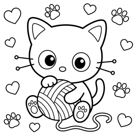 Free Chococat Coloring Pages Hello Kitty