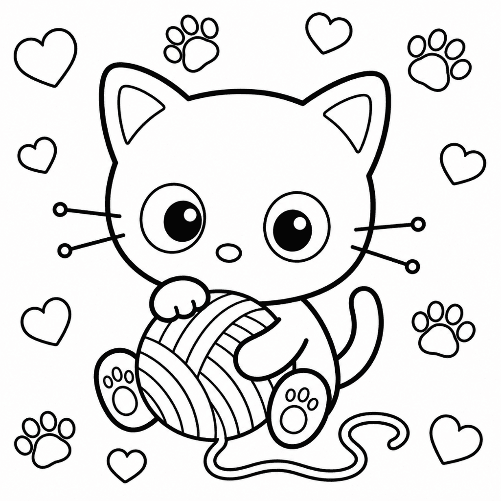 Free Chococat Coloring Pages Hello Kitty