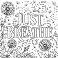 Just Breathe Coloring Page