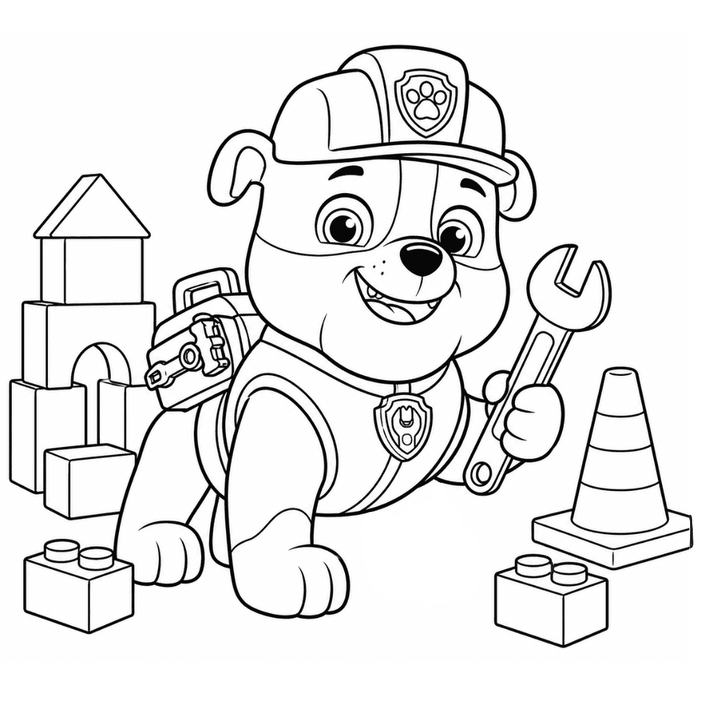Rubble and Crew Coloring Pages