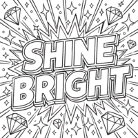 Shine Bright Coloring Page