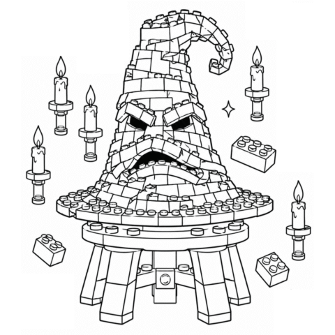 The Sorting Hat Coloring Page