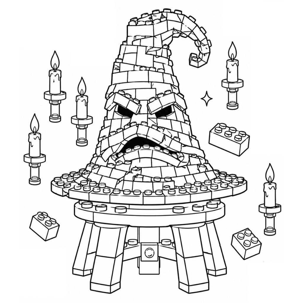 The Sorting Hat Coloring Page