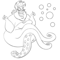 Ursula Little Mermaid Coloring Pages