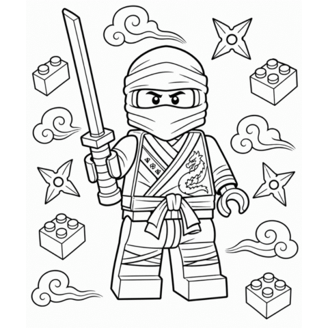 lego ninjago coloring page