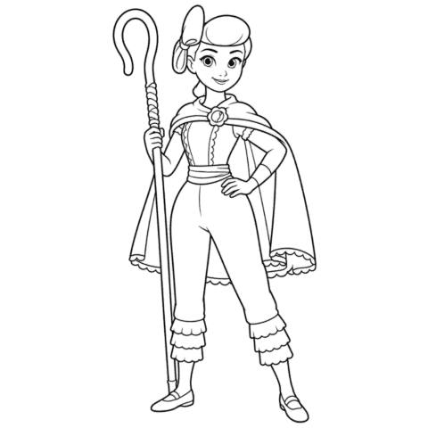 Bo Peep Coloring Page Toy Story