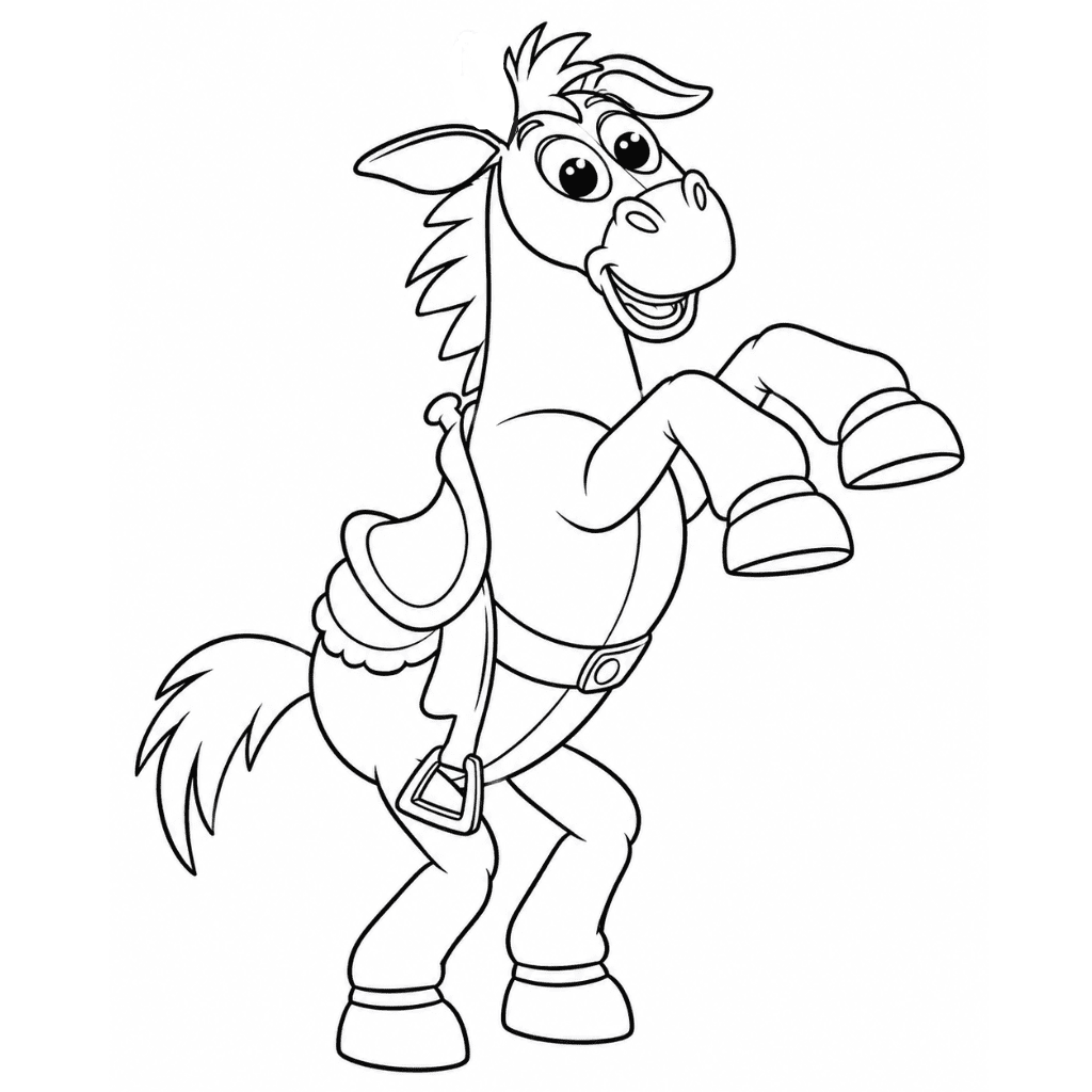 Bullseye Toy Story Coloring Page