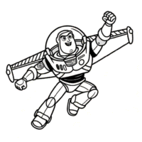 Buzz Lightyear Coloring Page