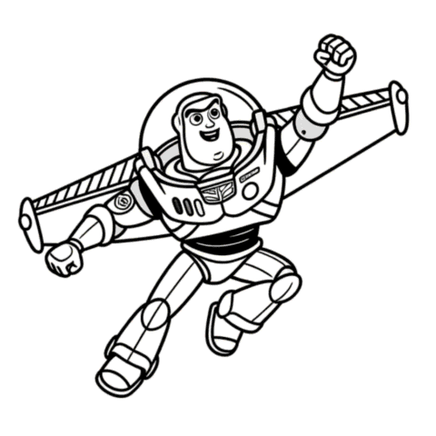 Buzz Lightyear Coloring Page
