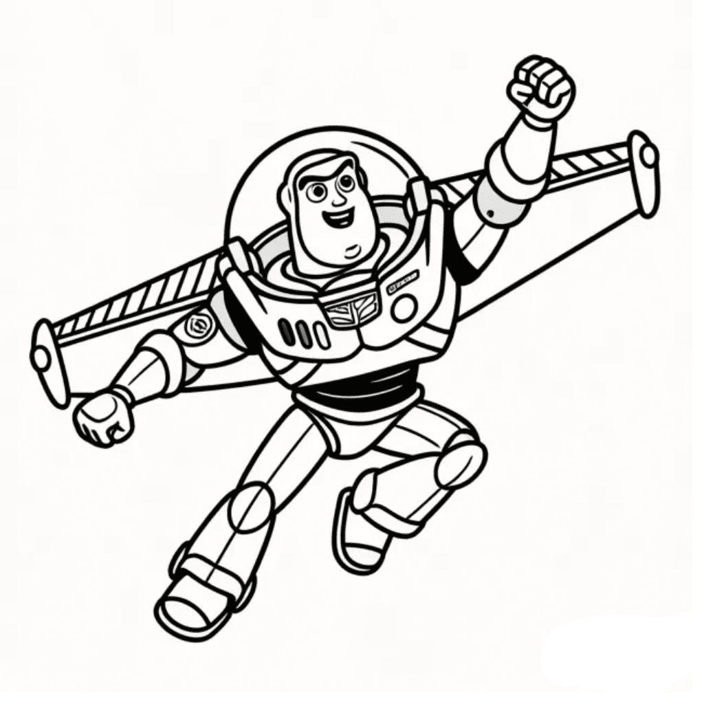 Buzz Lightyear Coloring Page