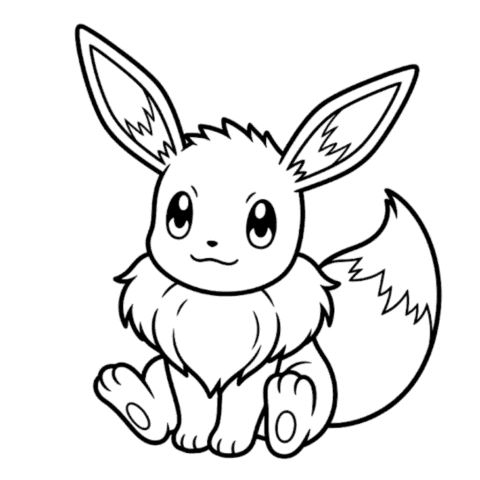 Eevee Coloring Page Free Pokémon Printables
