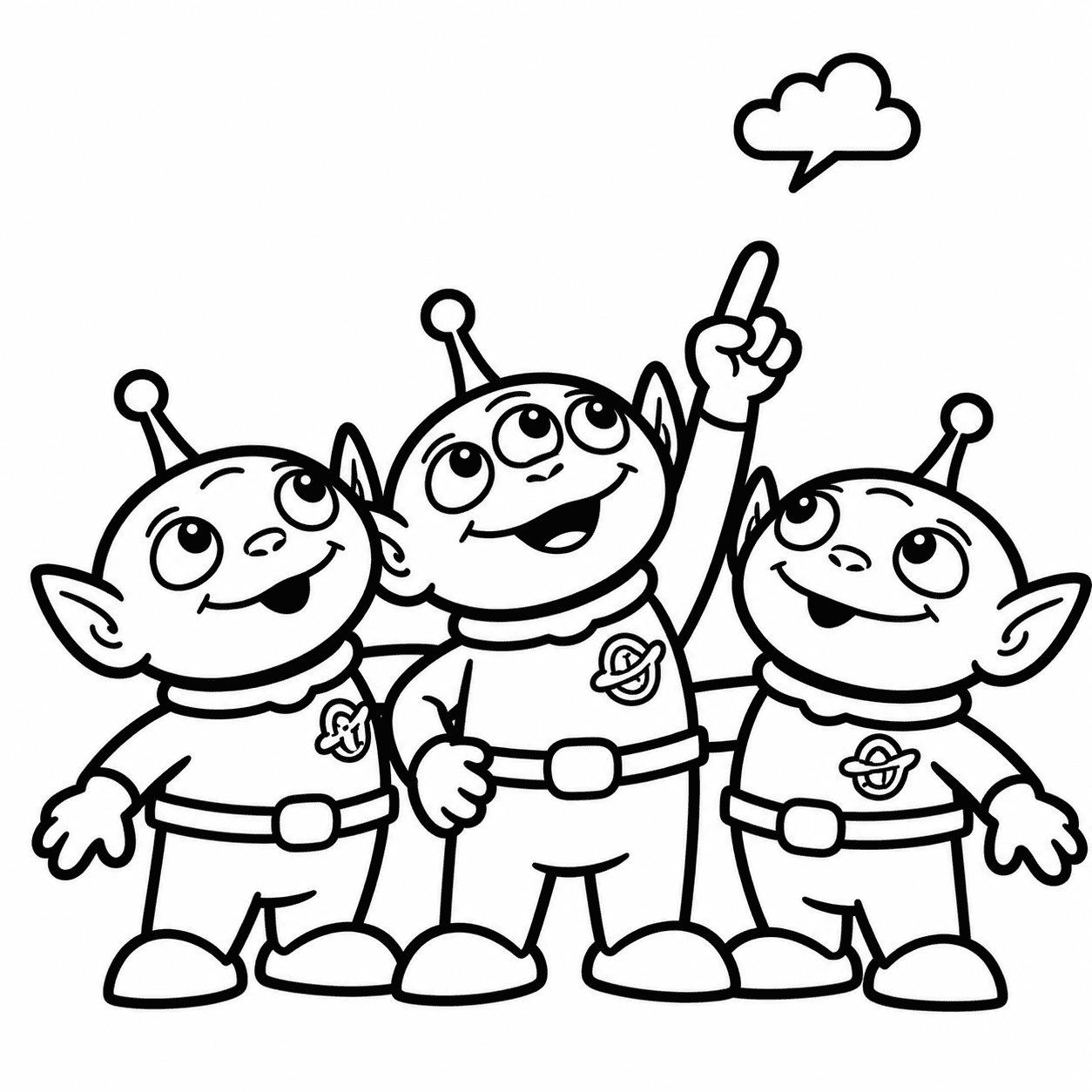 Free Toy Story Alien Coloring Page