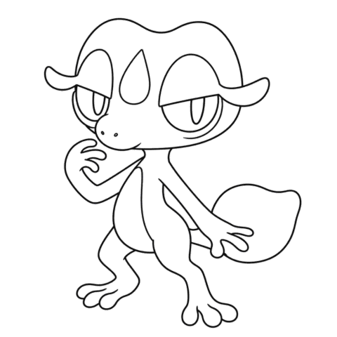 Gecqua Pokémon Coloring Page