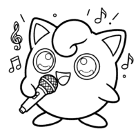 Jigglypuff Coloring Page Free Pokémon Printables